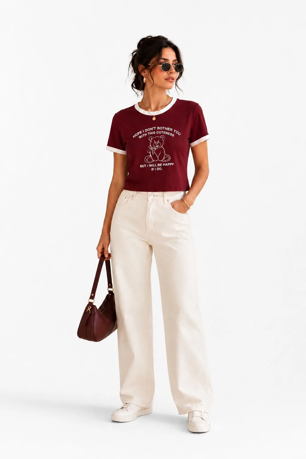 Teen Bear Graphic Slim-Fit Top