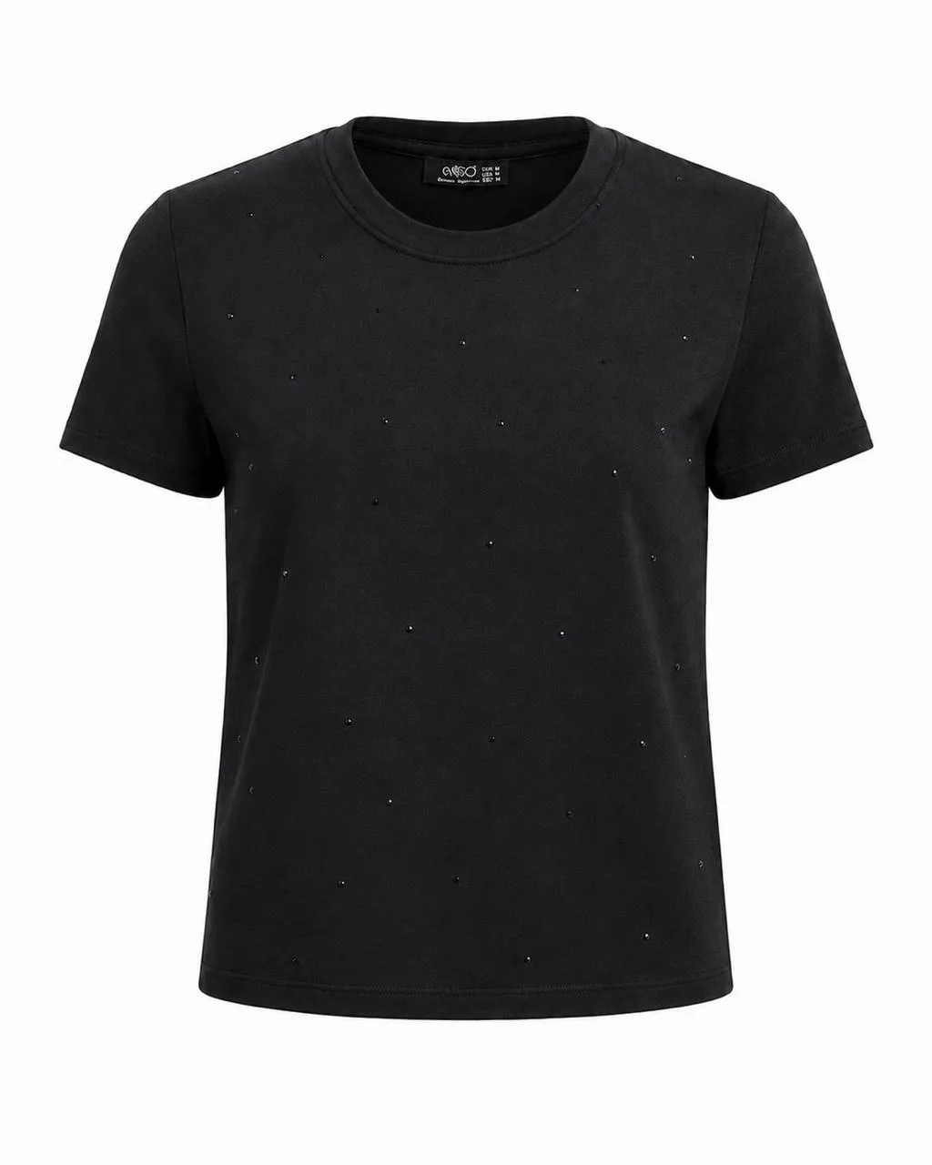 Rhinestone Slim-Fit Top