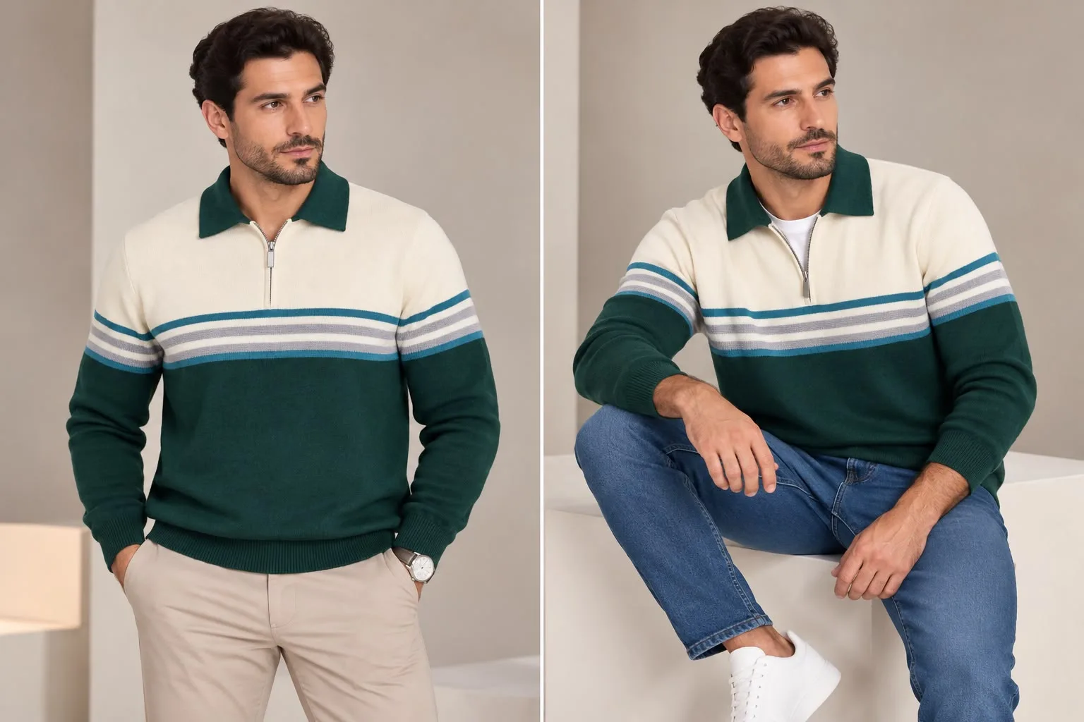 02bf1479-d248-488c-bd2f-fbb279eaa0f9.webp Striped Half-Zip Sweater