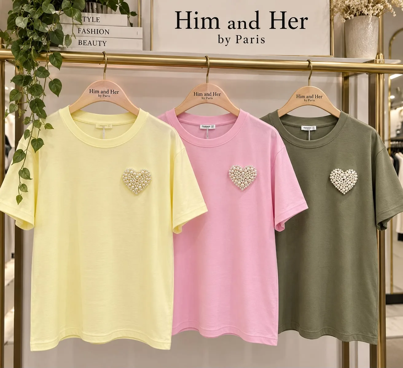 03d604ad-309f-454b-b1c8-54483423991f-10.webp Round Neck Pearl Heart T-Shirt