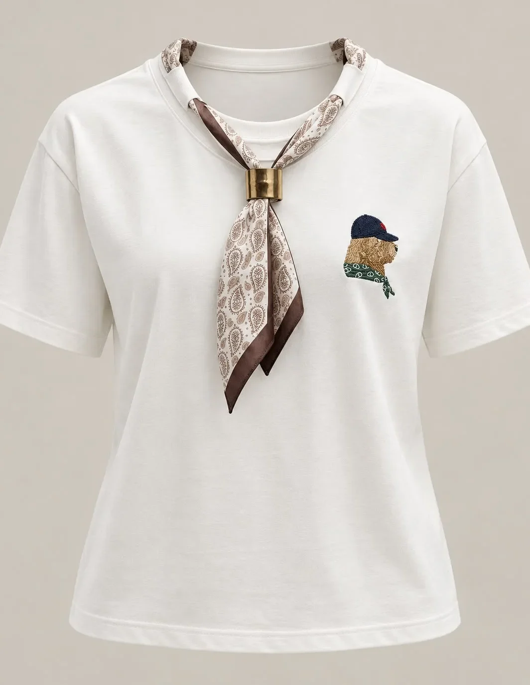 Character T-Shirt with Scarf