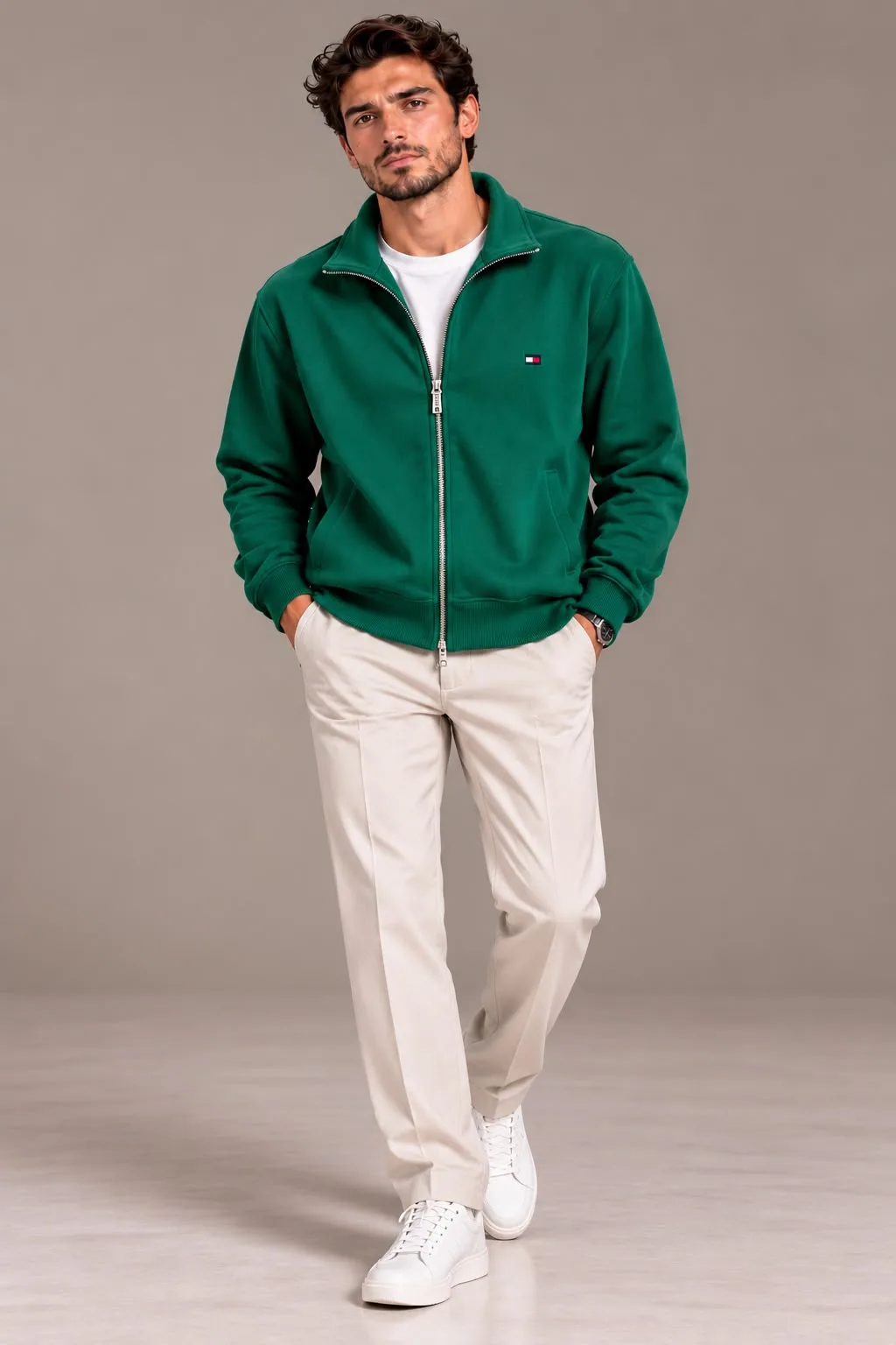 Full-Zip Casual Jacket