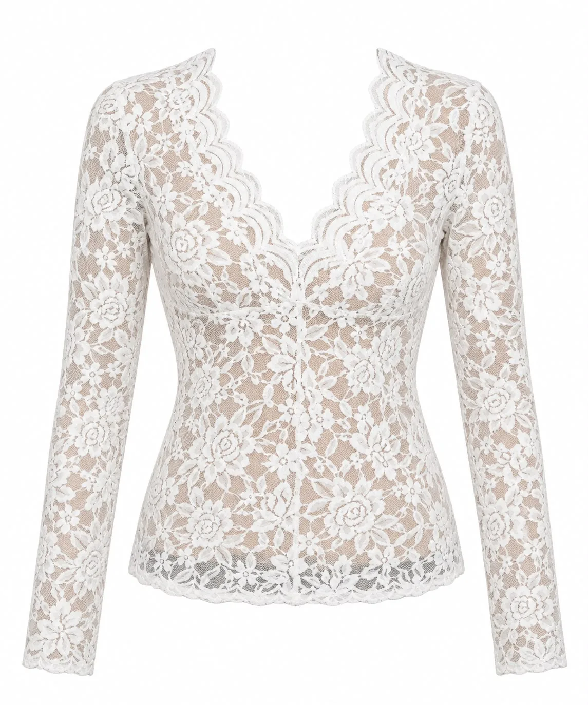 Floral Lace V-Neck Top