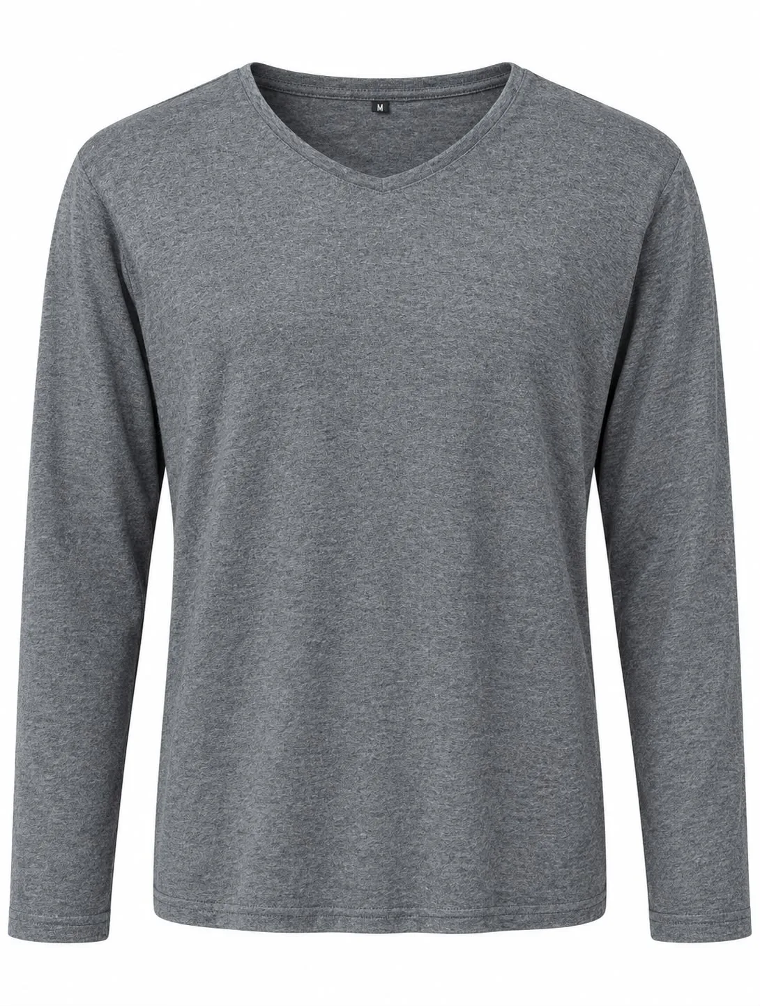 Basic V-Neck Long Sleeve T-Shirt