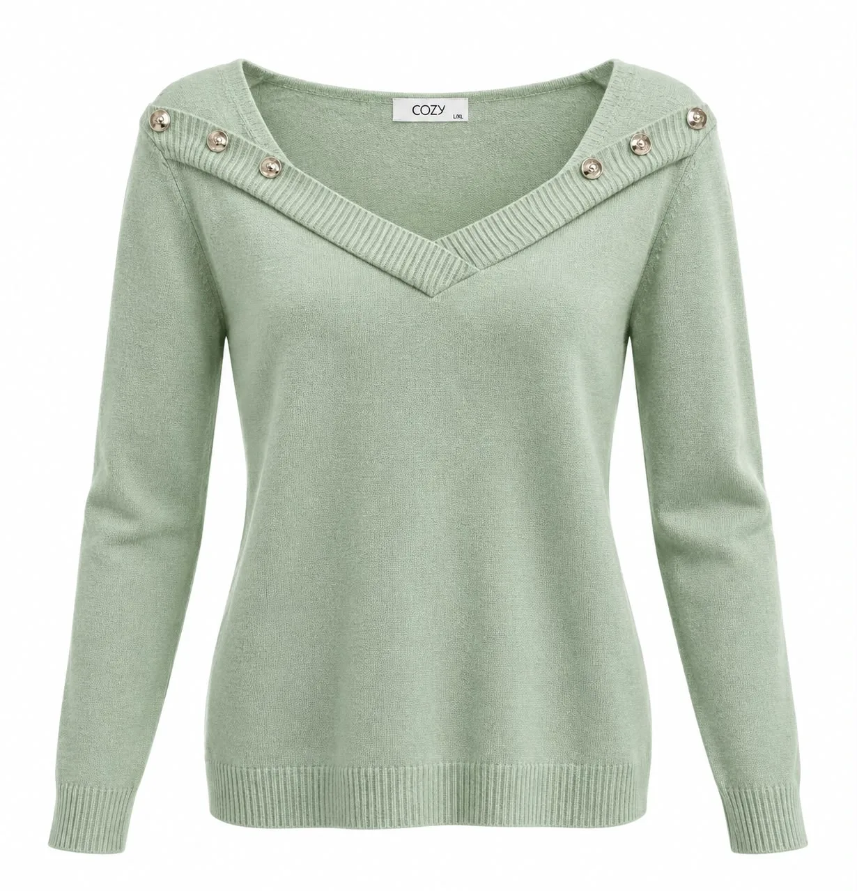 63d33c0b-4ab8-4489-9185-8c99b8a2b90d-6.webp Soft Wool V-Neck Top with Button Details