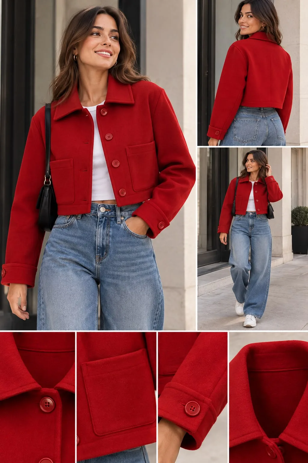 66616352-7185-4395-a708-b355bd96aa04.webp Cropped Felt blazer with Patch Pockets