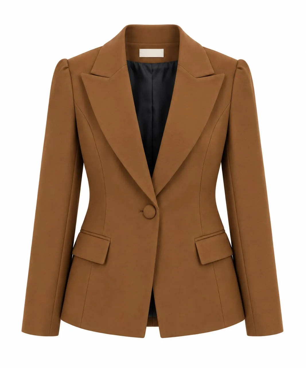 Padded Shoulder Tailored Blazer