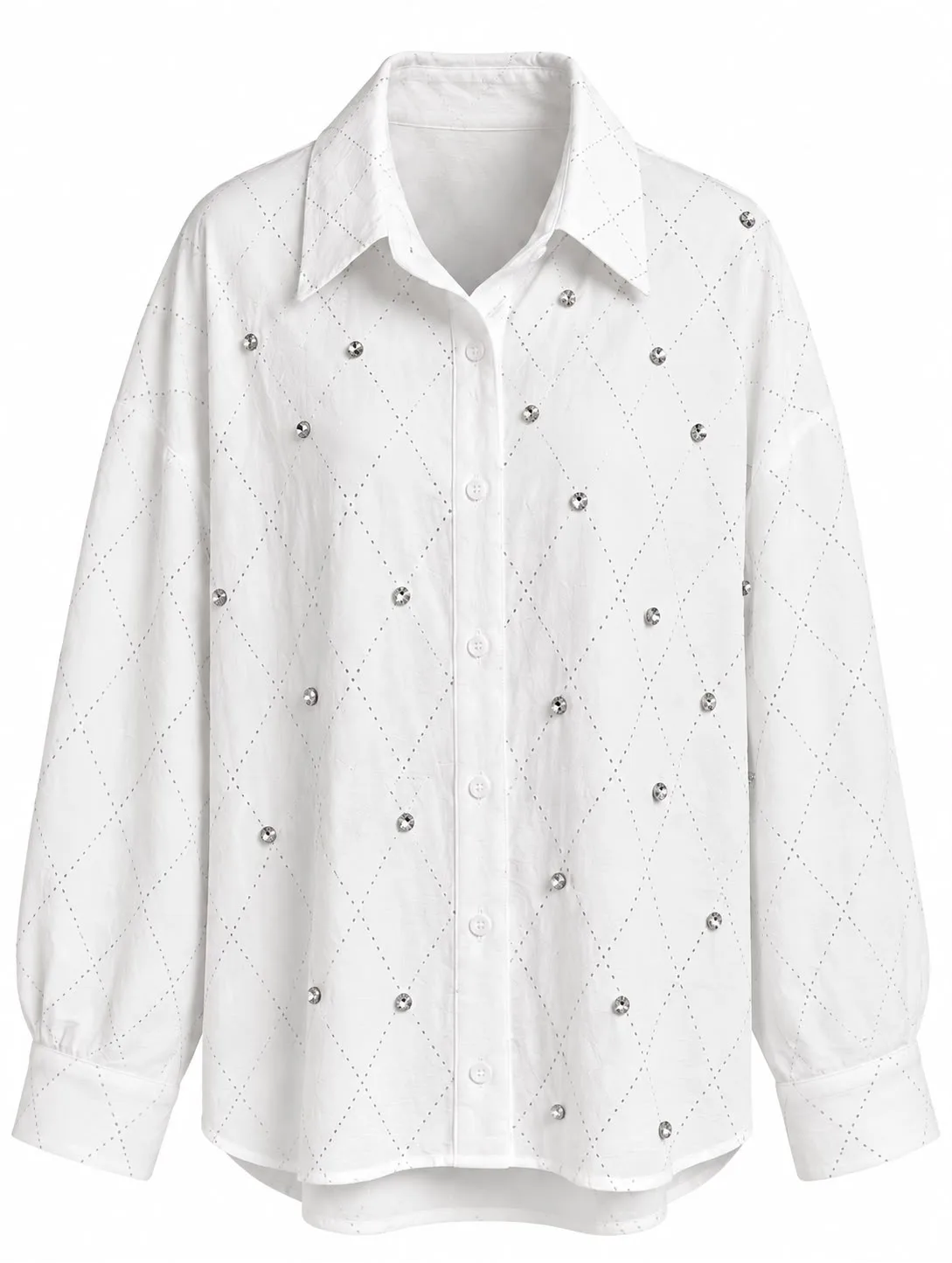 Rhinestone Embellished Shirt