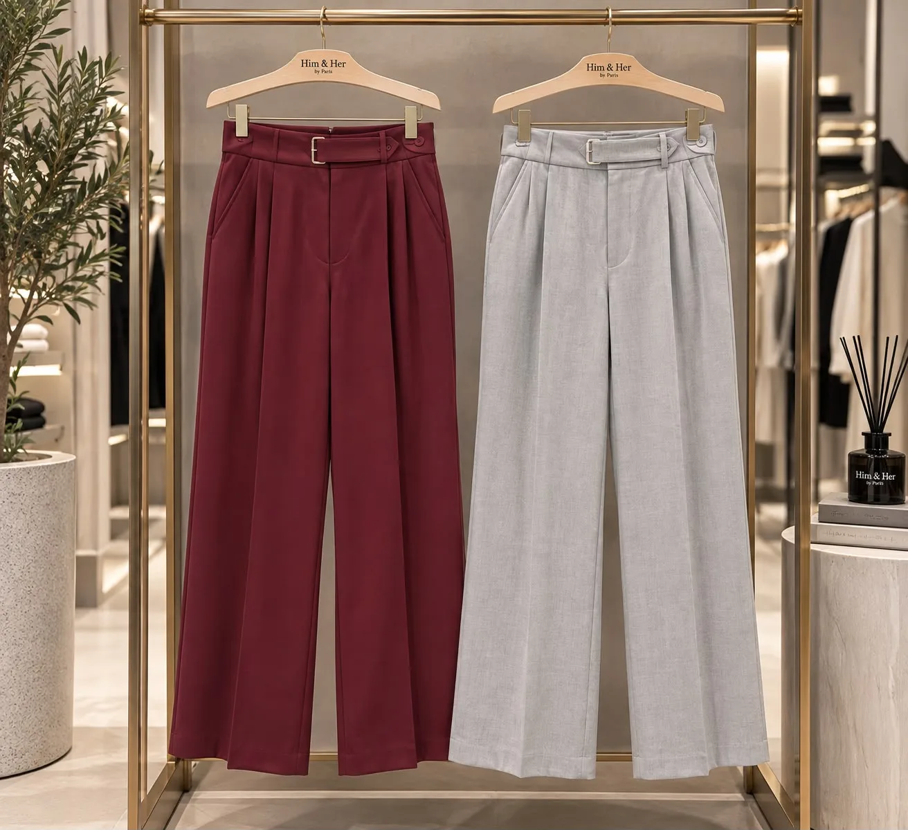 77c620b6-98ef-488f-abfa-c667ea600e7d-12.webp Buckle Detail Wide-Leg Pants