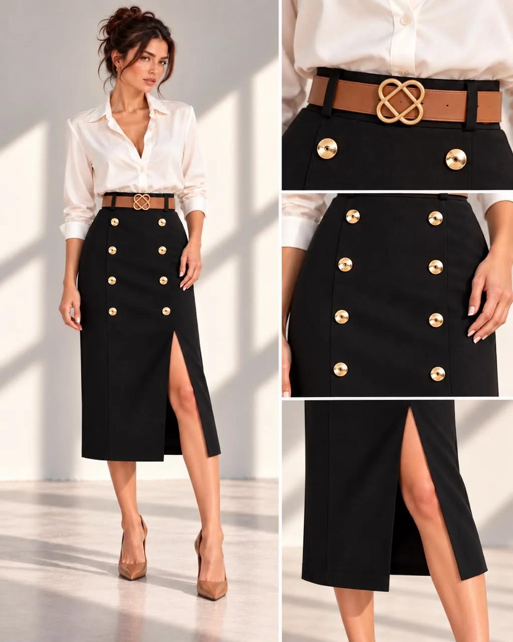 7afea303-aecc-4dbf-a4e0-d324a35b8b8c-10.webp Decorative Button Belted Midi Skirt