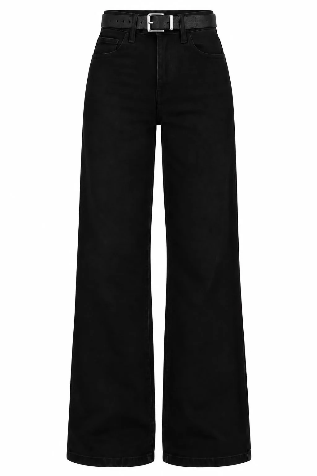 Belted Wide Leg Jeans