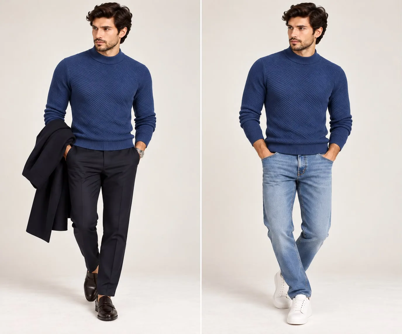 Knit Mock Neck Sweater