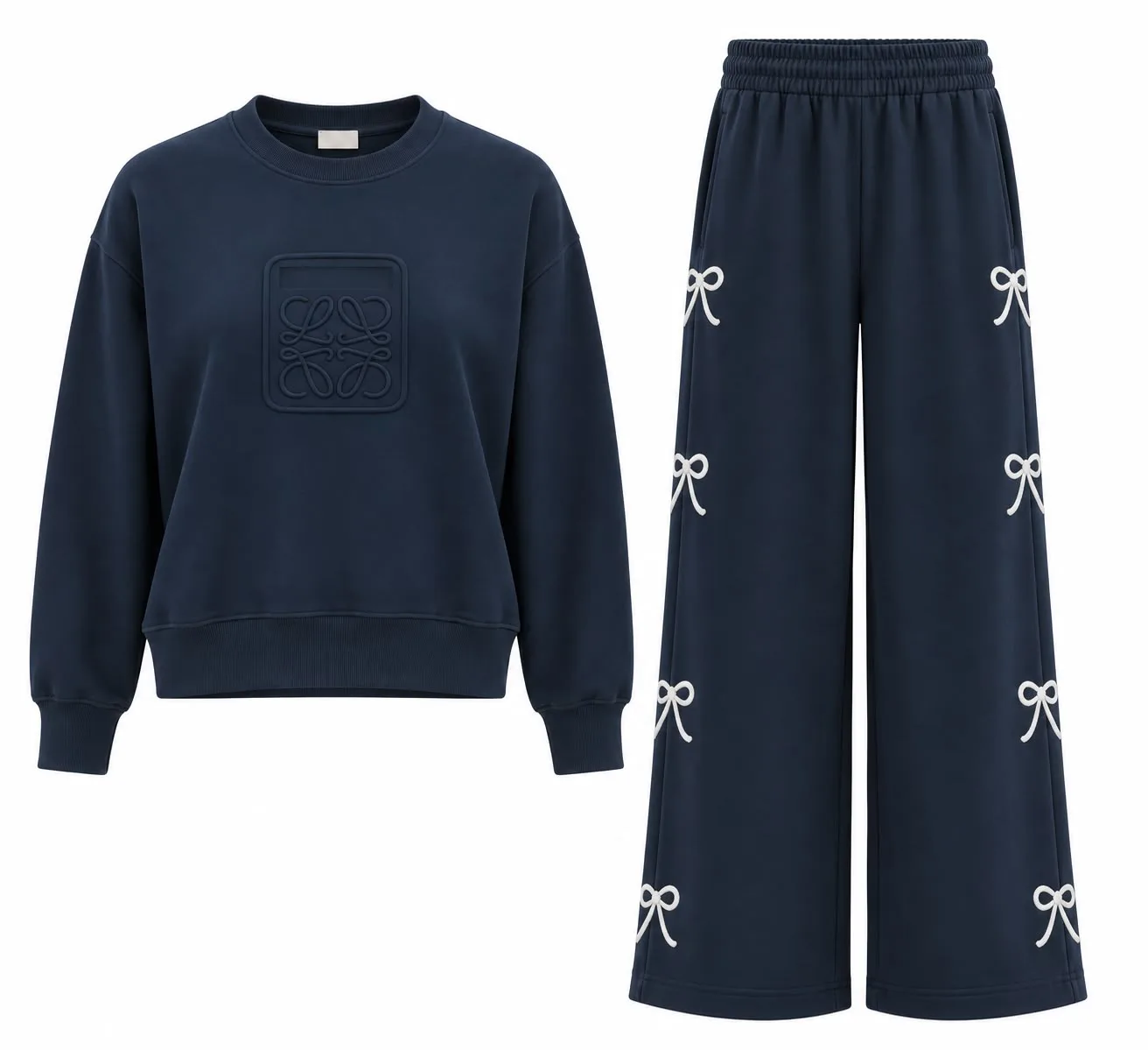 Bow Detail Tracksuit Set