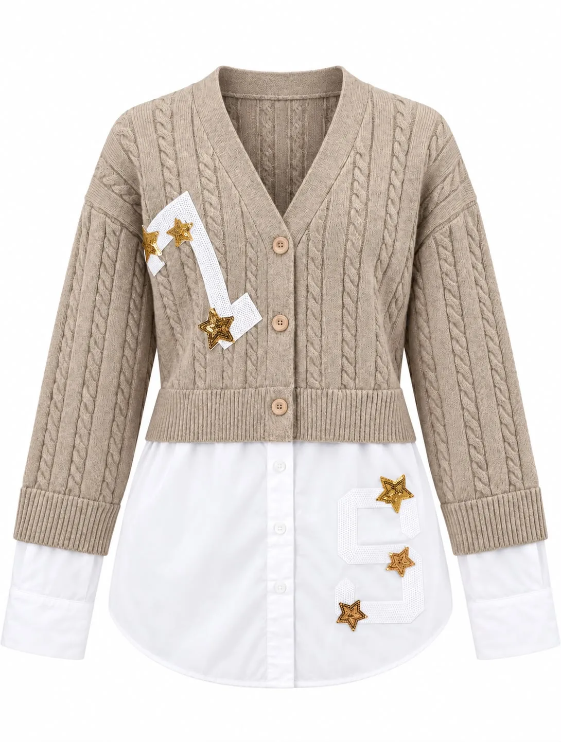 9ee1999e-d3ac-4092-b98c-1f7d6864889b.webp Italian Layered Cable-Knit Sweater Shirt