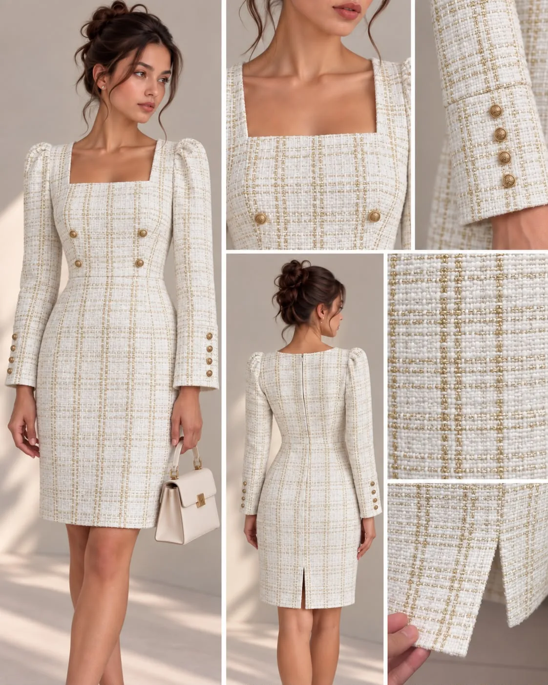 ab89b1ef-e866-4565-b765-12d635bf73bb-4.webp Metallic Tweed Knee-Length Dress