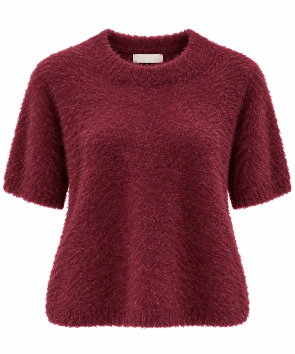 Mohair Short Sleeve Knit Top