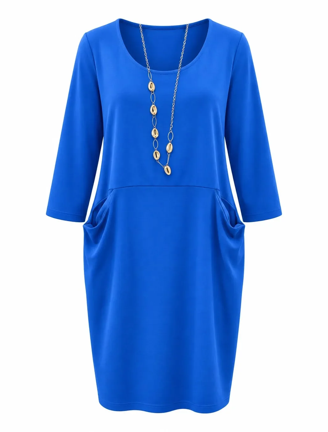 Necklace Detail Midi Dress