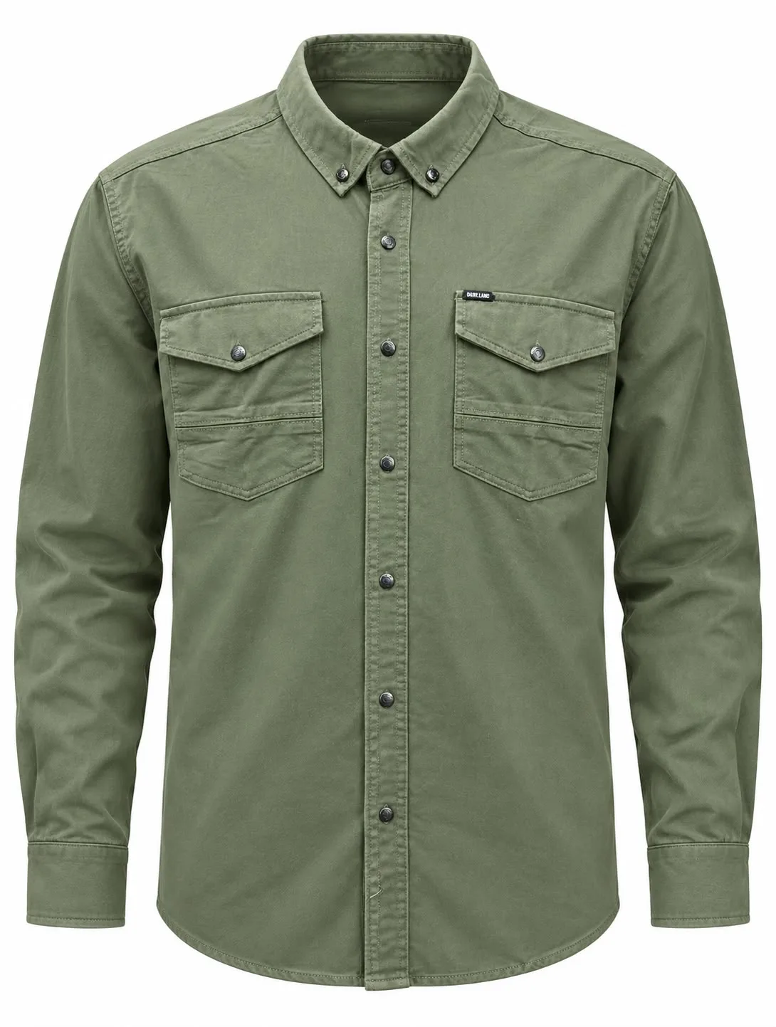 Snap Button Utility Shirt