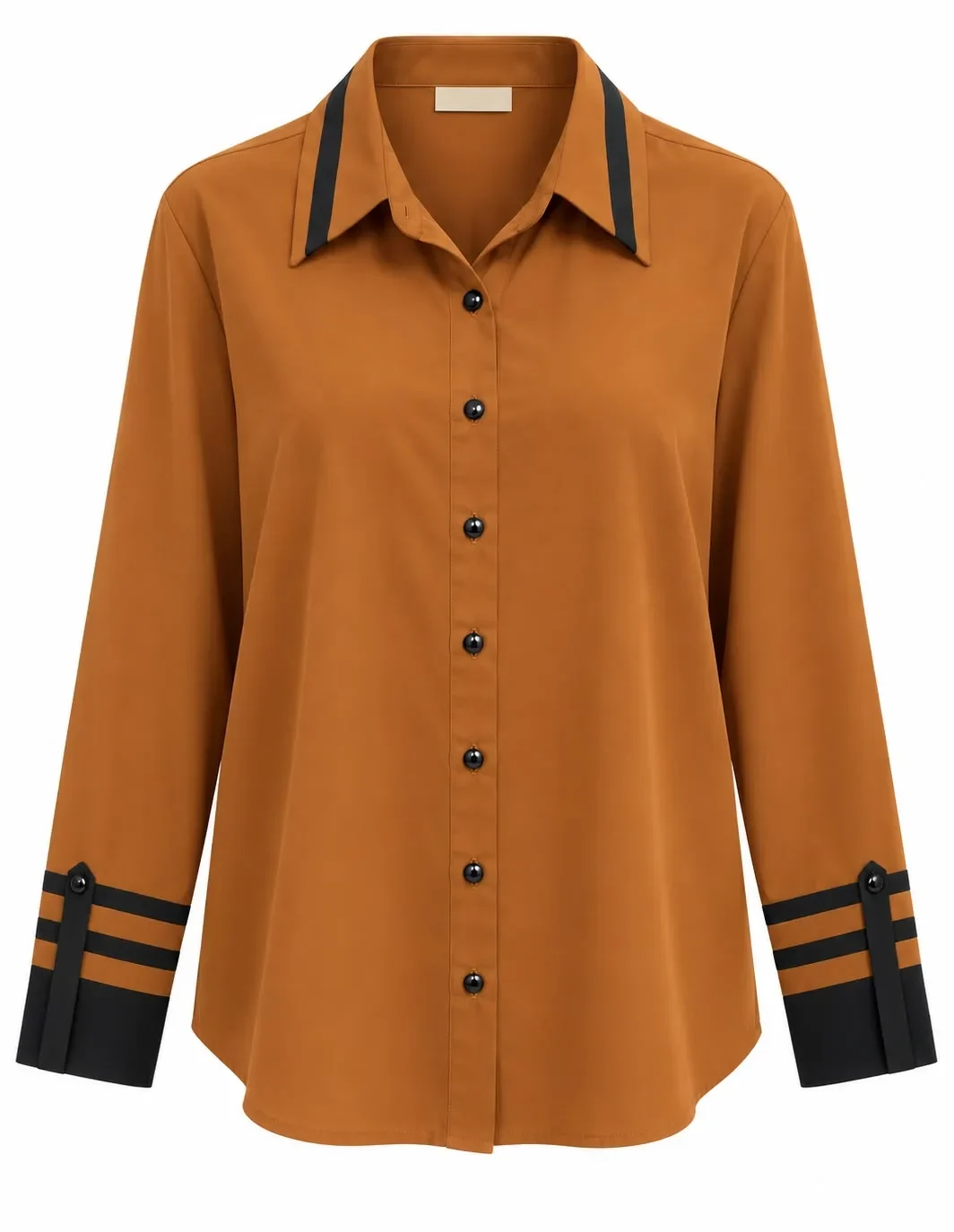 Contrast Trim Classic Shirt