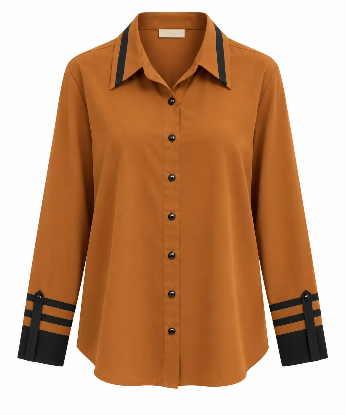 Contrast Trim Classic Shirt
