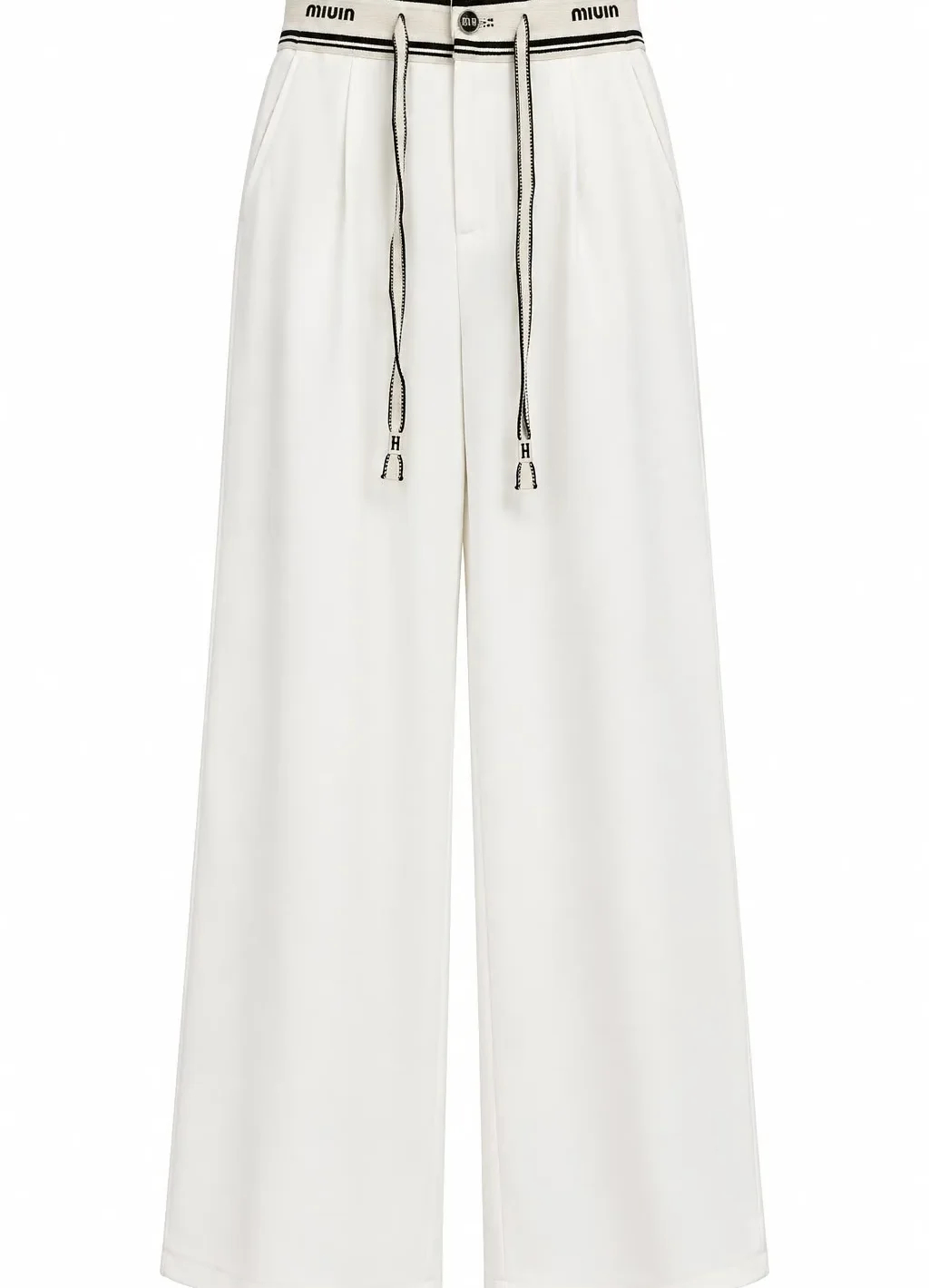 Wide Elastic Waistband Pants