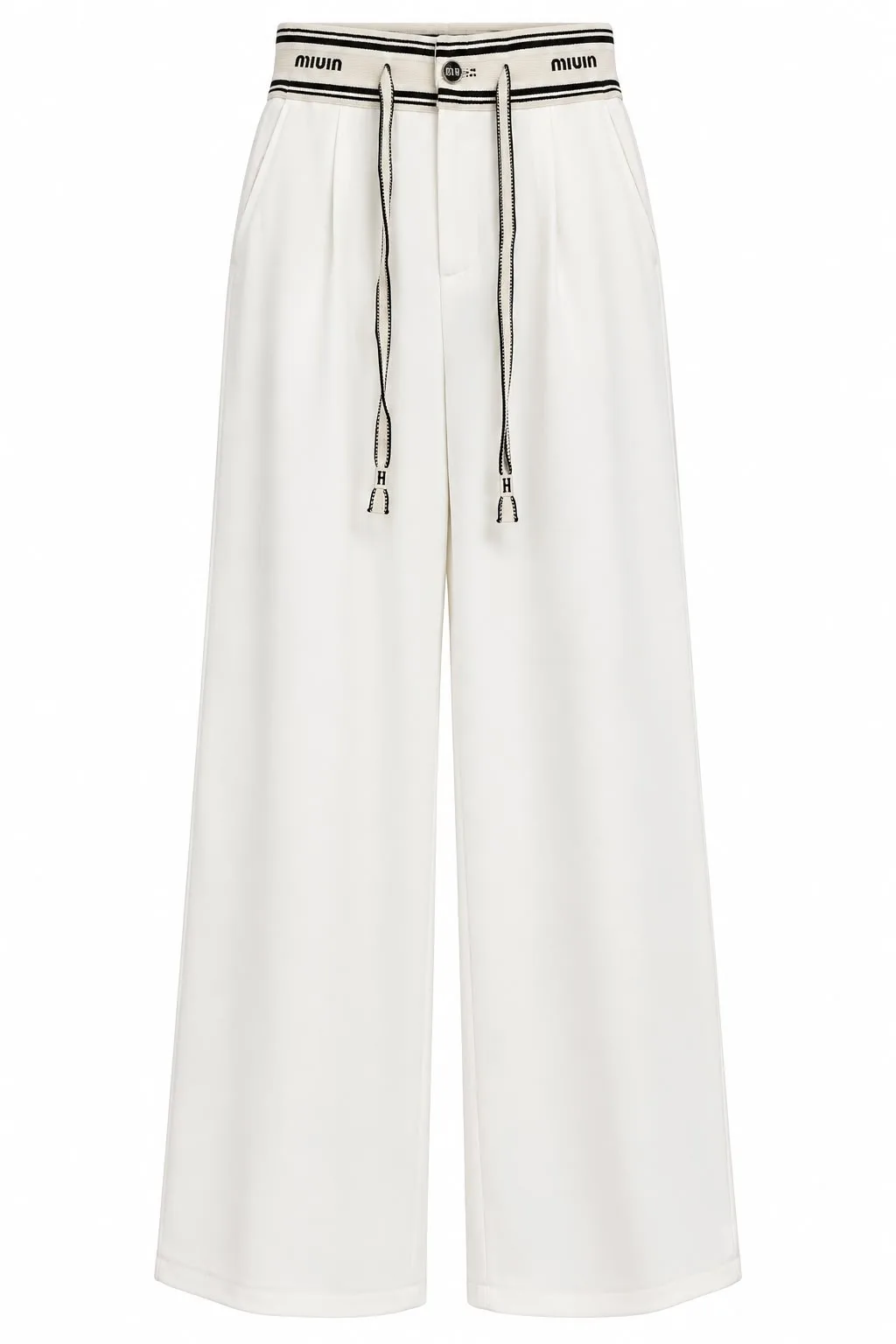 Wide Elastic Waistband Pants