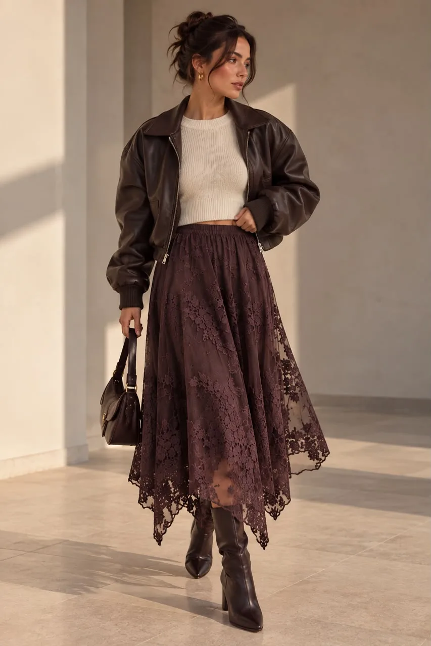 ef7609db-8c6d-4e96-8102-049524d5cb82-10.webp Asymmetrical Burnout Floral Mesh Midi Skirt