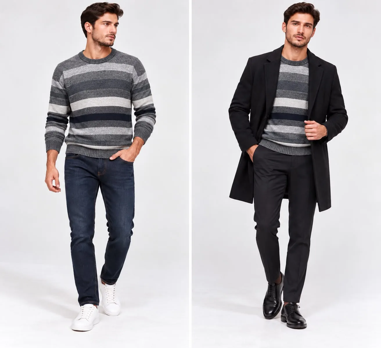 Striped Knit Sweater